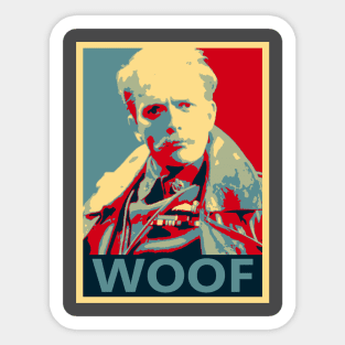 Lord Flashheart 'Woof' design Sticker